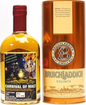 Bruichladdich 1992 Valinch Carnival of Malt Bourbon Rum Finish 52.5% 500ml