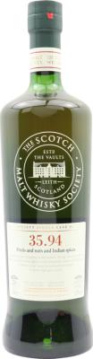 Glen Moray 1987 SMWS 35.94 Fruits and nuts and Indian spices 26yo Refill Ex-Bourbon Hogshead 52% 700ml