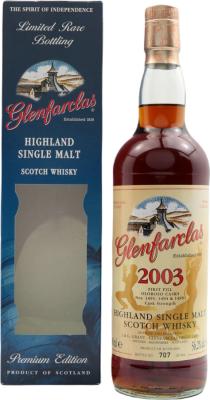 Glenfarclas 2003 Limited Rare Bottling 8yo 1st Fill Oloroso Sherry Casks 1493 1495 Flickenschild Whisky & Cigars 56.2% 700ml