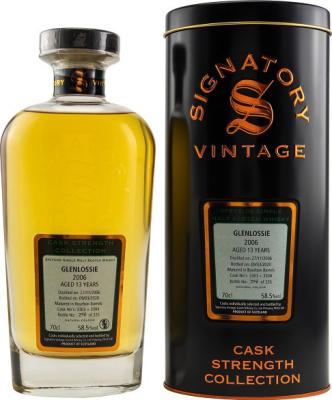 Glenlossie 2006 SV Cask Strength Collection Bourbon Barrel 3303 + 3304 58.5% 700ml