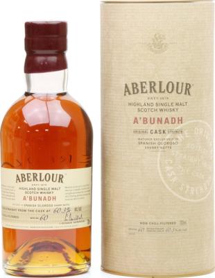 Aberlour A'bunadh batch #60 Sherry Oloroso Butt 60.3% 700ml