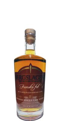 Bergslagens 2011 Ber Franska Fat Ex-Cognac Cask #254 Swedish Market 56% 500ml