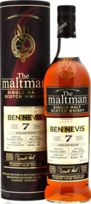 Ben Nevis 2014 MBl Sherry Hogshead Cask No.5555 7yo 54.3% 700ml