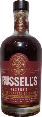 Russell's Reserve 2013 Private Barrel Selection Charred New American Oak Whole Foods Market Norcal 55% 750ml