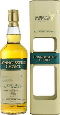 Glen Spey 2007 GM Connoisseurs Choice 1st Fill Bourbon 46% 700ml