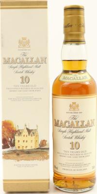 Macallan 10yo Old Bottle Shape Sherry Oak Casks from sherry 40% 350ml