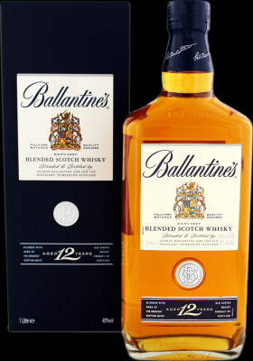 Ballantine's 12yo Blended Scotch Whisky 40% 1000ml