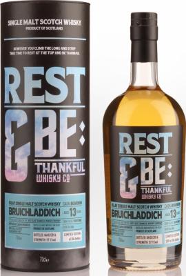 Bruichladdich 2002 RBTW Limited Edition Bourbon Cask #454 57.1% 700ml