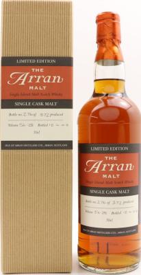 Arran 1995 Limited Edition Single Cask Malt Sherry Hogshead Matured 95/172 56.2% 700ml