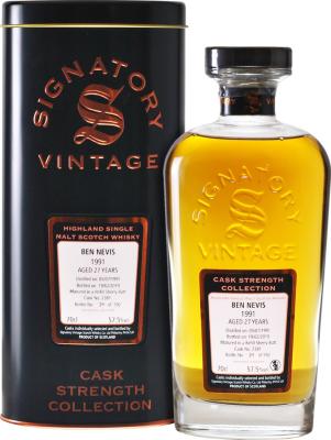 Ben Nevis 1991 SV Cask Strength Collection Refill Sherry Butt #2381 57.5% 700ml