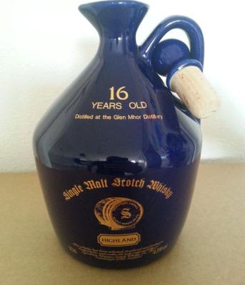 Glen Mhor 16yo SV Blue Ceramic Jug 43% 700ml