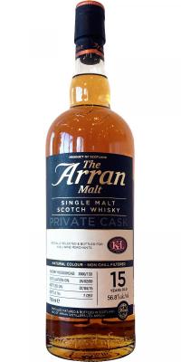 Arran 2000 Private Cask Sherry Hoogshead 2000/133 K&L Wine Merchants Exclusive 56.8% 750ml