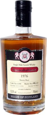 Bunnahabhain 1976 MoS 33yo Sherry Butt #6388 52% 700ml