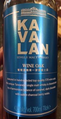 Kavalan Wine Oak 43% 700ml
