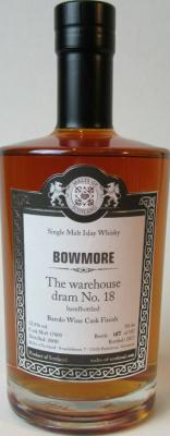Bowmore 2000 MoS The warehouse dram #18 Barolo Wine Cask Finish 52.8% 500ml