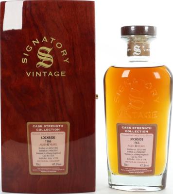 Lochside 1966 SV Cask Strength Collection Sherry Hogshead #7535 47.3% 700ml