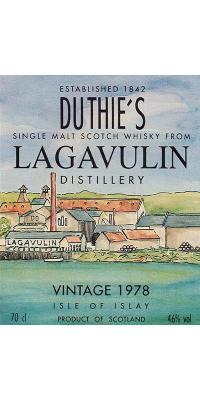 Lagavulin 1978 RWD Duthie's 46% 700ml