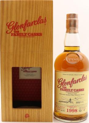 Glenfarclas 1998 The Family Casks Release S18 4th Fill Butt #3587 50.8% 700ml