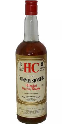 High Commissioner 8yo Blended Scotch Whisky A. Orlandi Milano 43% 750ml