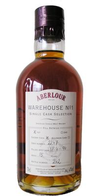Aberlour 1994 Warehouse #1 Single Cask Selection First Fill Sherry #2247 56.4% 700ml