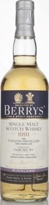 Tomatin 1991 BR Berrys Refill Hogshead #51 54.8% 700ml