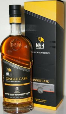 M&H 2017 Single Cask 2nd fill STR ex-red wine 2017-0325 58.5% 700ml