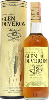 Glen Deveron 12yo William Lawson's 40% 750ml