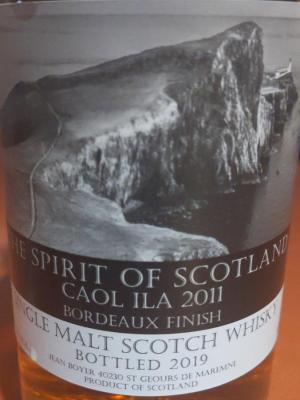 Caol Ila 2011 JB Bordeaux Finish 43% 700ml