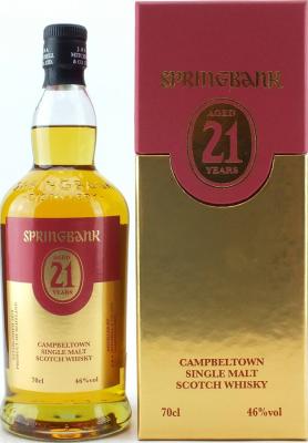 Springbank 21yo Open Day Bottling Refill Claret 46% 700ml