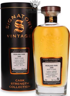 Highland Park 2000 SV Cask Strength Collection 15yo Bourbon Barrel #800268 56.1% 700ml