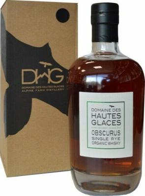 Domaine des Hautes Glaces 2012 Obscurus Single Rye Organic Whisky 52.5% 700ml