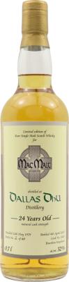 Dallas Dhu 1979 McM The Brotherhood of Malt 23yo Bourbon Hogshead #1400 52% 700ml
