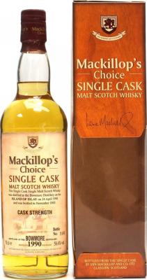 Bowmore 1990 McC Single Cask Cask Strength 58.4% 700ml