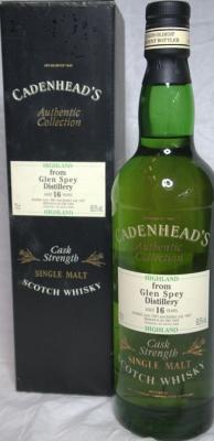 Glen Spey 1981 CA Authentic Collection Oak Cask 60.5% 700ml