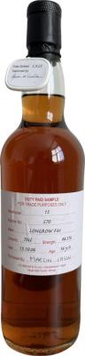 Longrow 2006 Duty Paid Sample For Trade Purposes Only Fresh Madeira 48.5% 700ml