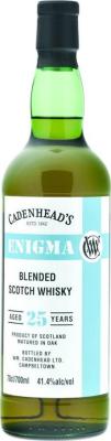 Blended Scotch Whisky 25yo CA Enigma Refill Sherry Butts 41.4% 700ml