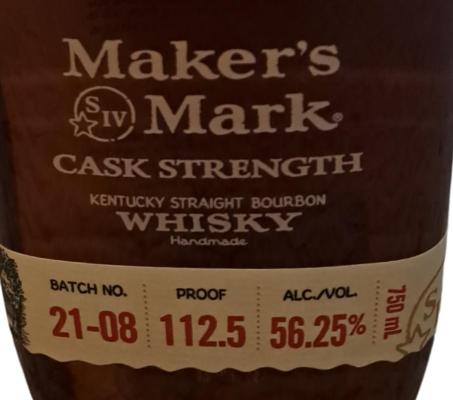 Maker's Mark Cask Strength American Oak 56.25% 750ml