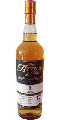 Arran 1997 Private Cask Sherry Hogshead 1997/474 Destillerie Kammer-Kirsch Karlsruhe 51.5% 700ml