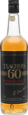 Teacher's 60 Reserve Stock 40% 750ml