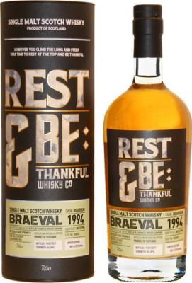 Braeval 1994 RBTW Bourbon Cask #165593 54.3% 700ml