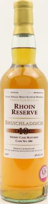 Bruichladdich 2002 Private Cask Rhoin Reserve Sherry 46% 700ml