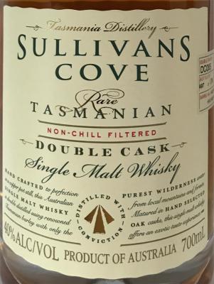 Sullivans Cove 2001 Double Cask French Oak Australian Port + American Oak DC085 40% 700ml
