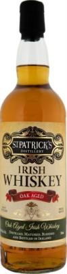 St. Patrick's Oak Aged Irish Whisky Small Batch First Fill Bourbon Barrels 40% 700ml