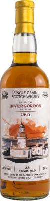 Invergordon 1965 DRFS Wu Dram Clan Lighthouse Series Bottled for Kirsch Import 55yo 40% 700ml