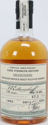 Miltonduff 1992 Chivas Brothers Cask Strength Edition 57.2% 500ml