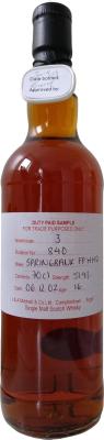 Springbank 2002 Duty Paid Sample For Trade Purposes Only Fresh Port Hogshead Rotation 840 51.9% 700ml