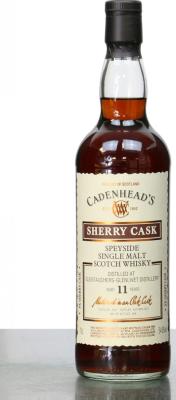 Glentauchers 2011 CA Wood Range Sherry Cask PX Sherry since October 2020 54.6% 700ml