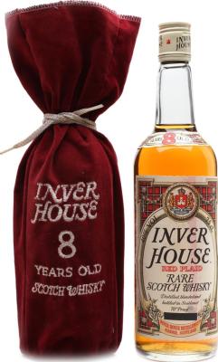 Inver House 8yo Red Plaid Rare Scotch Whisky 40% 750ml