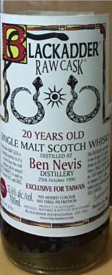 Ben Nevis 1996 BA Sherry Butt #1501 Exclusive for Taiwan 55.6% 700ml
