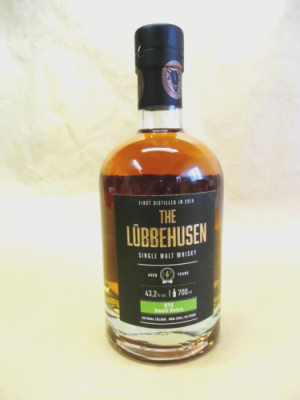 The Lubbehusen 6yo Rye Small Batch Virgin White Oak Ex-American Rye Barrel 43.2% 700ml